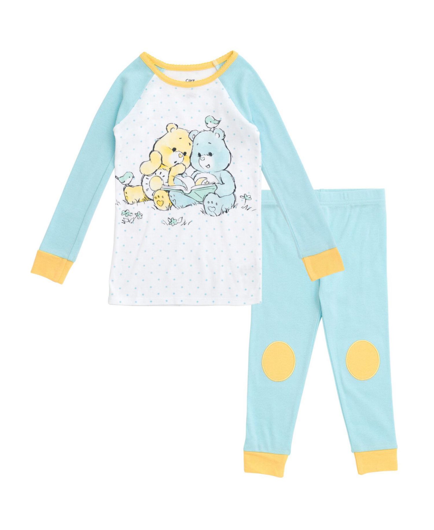 Baby Girls (6M-24M) Bedtime Bear Funshine Bear Pajama Shirt and Pants Sleep Set