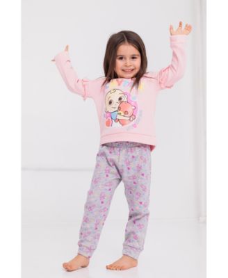 Baby Girls JJ Pullover Fleece Sweatshirt and Pants Set to