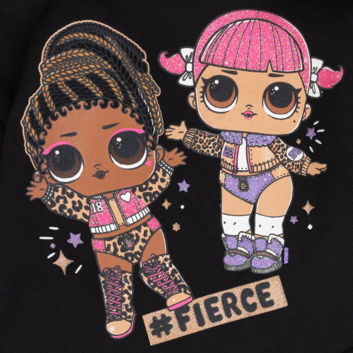 L.o.l. Surprise! Girls Roller Sk8er Daring Diva Diva Pullover Fleece Hoodie and Leggings Outfit Set to -/ gold