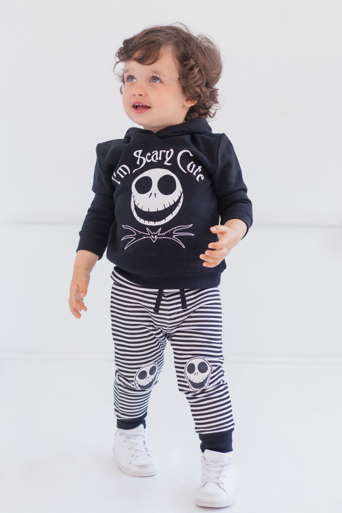 Disney Boys Nightmare Before Christmas Jack Skellington Hoodie and Pants Outfit Set to