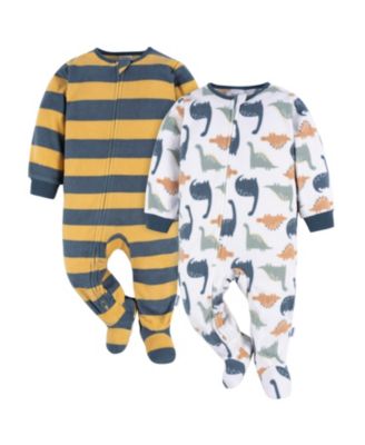 Toddler Boys Footed Blanket Sleepers, 2-Pack