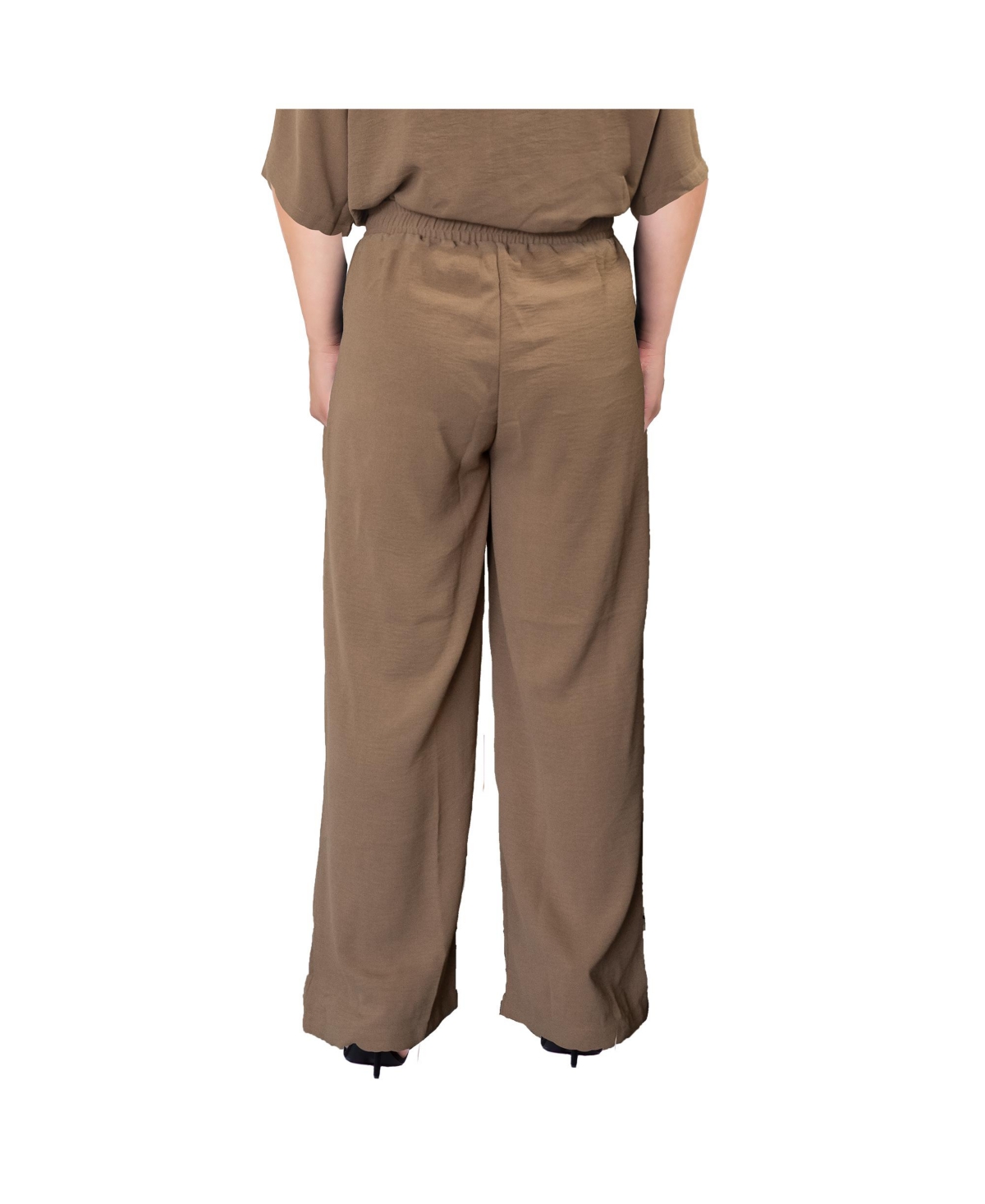 Standards & Practices Plus Size High Rise Wide leg Crop Pants