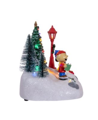 Peanuts Battery-Operated Lighted Musical Carolers Table Piece