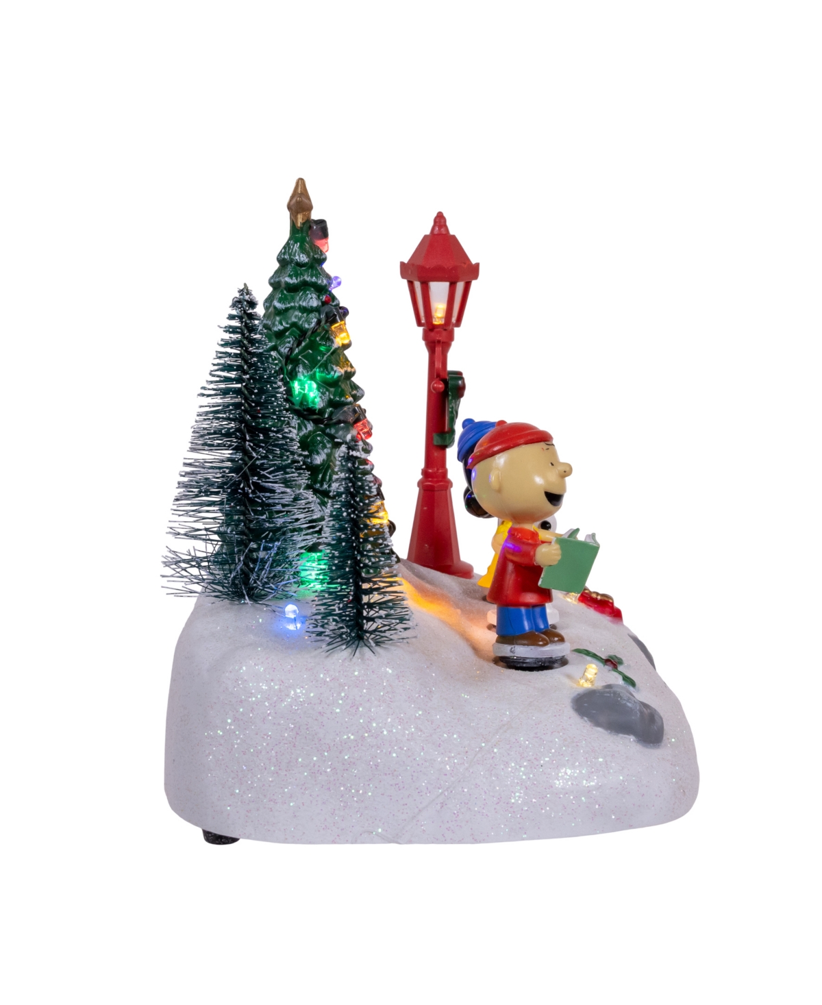 Kurt Adler Peanuts Battery-operated Lighted Musical Carolers Table Piece In Multicolored