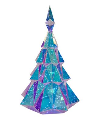 20-Inch Pre-Lit Multifunction 200 Cool White Fairy LED Holographic Christmas Tree