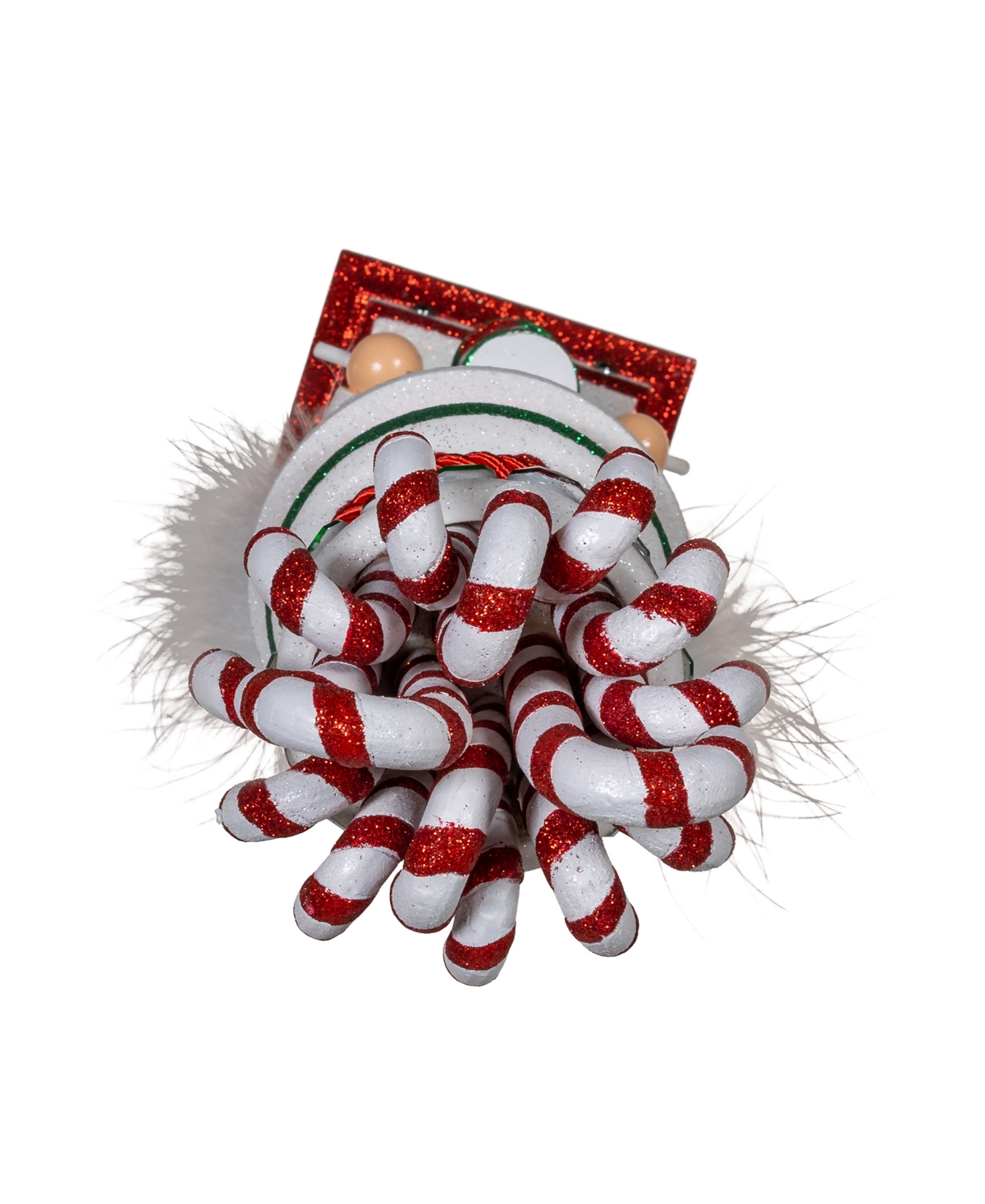 Kurt Adler 16-inch Hollywood Candy Cane Hat With Drum Nutcracker In Multicolored