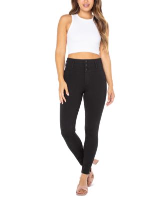 Celebrity Pink Juniors' High-Waist Skinny Ponte Pants Macy's