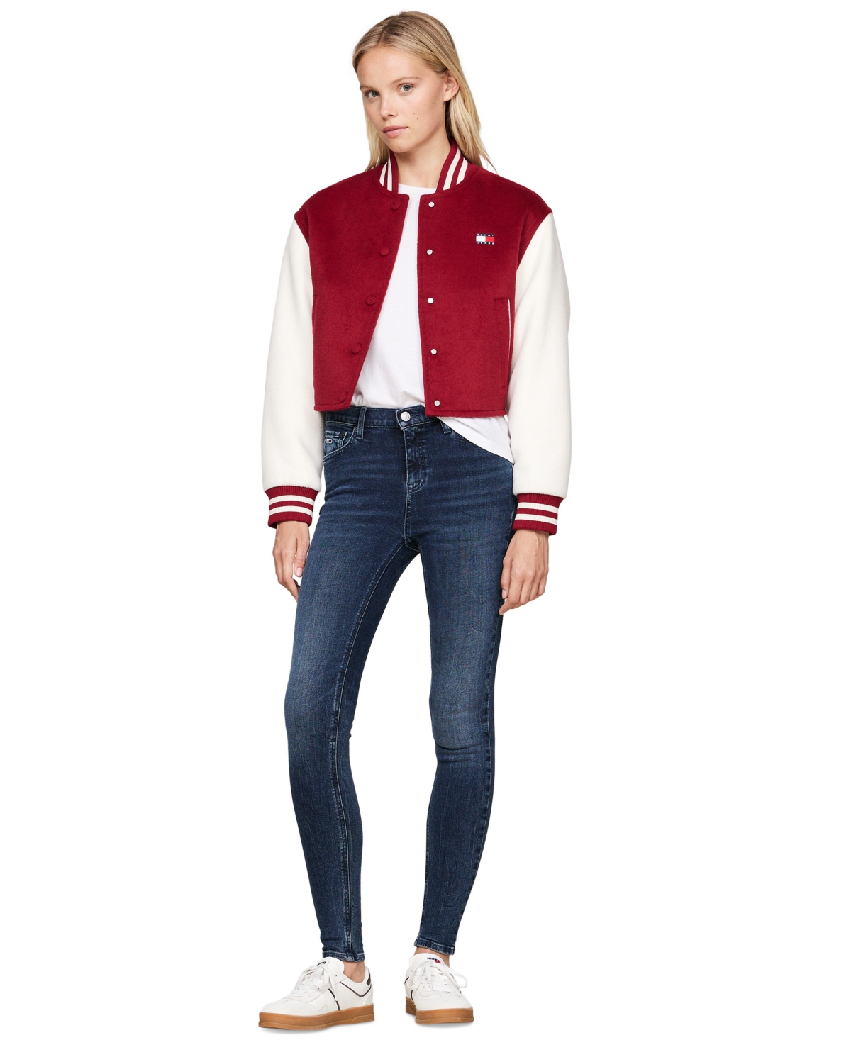 Tommy Jeans Women's Nora Mid Rise Skinny Ankle Jeans