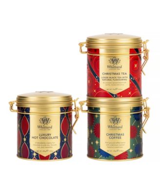 Christmas Tea, Christmas Coffee and Luxury Hot Cocoa, 3 Piece