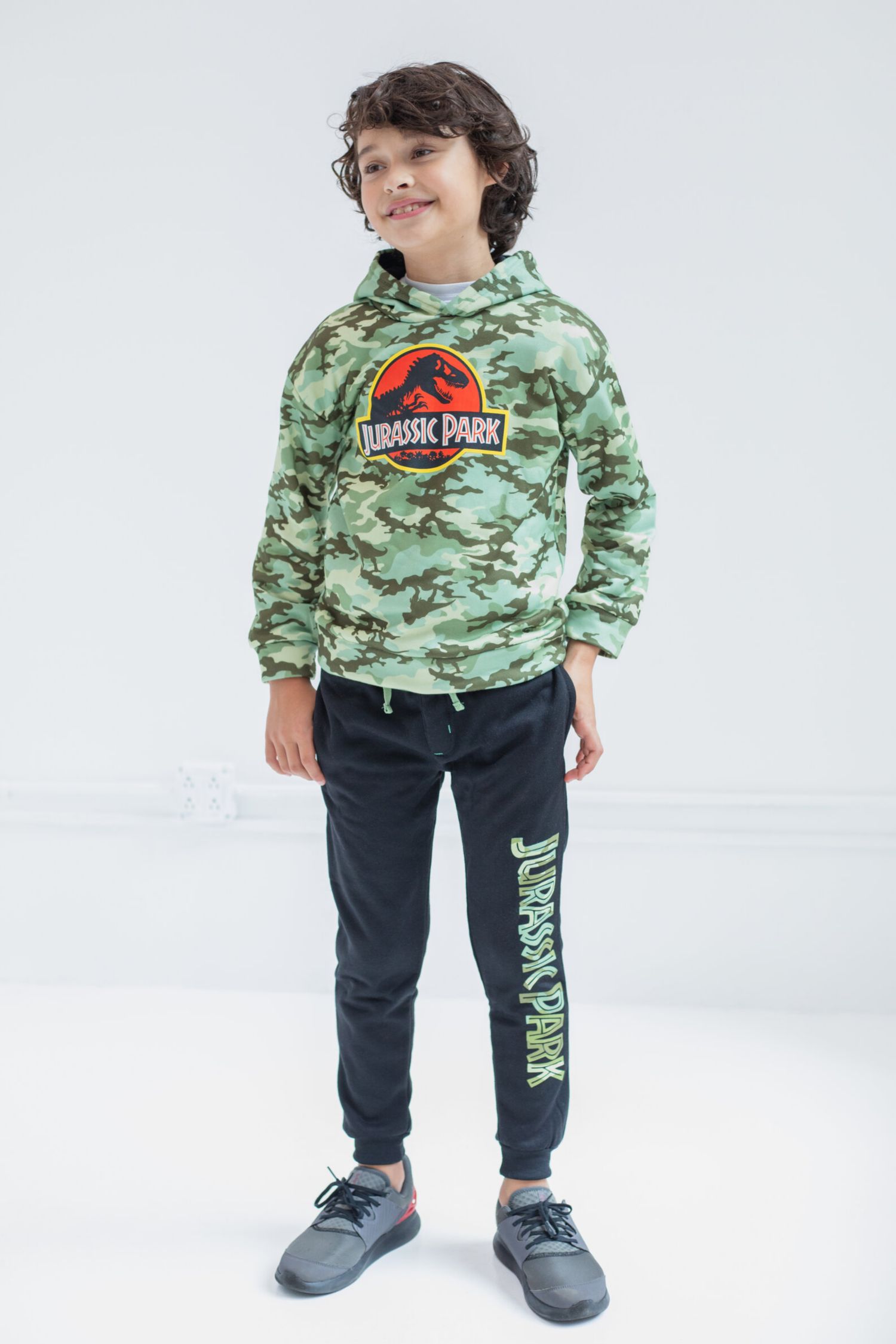 T-Rex Boys' 2-Piece Fleece Hoodie and Pants Set