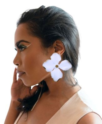 Small Floral Statement Earrings