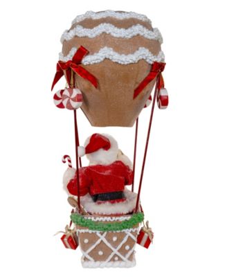 12-Inch Fabrich&eacute; Hot Air Balloon Santa