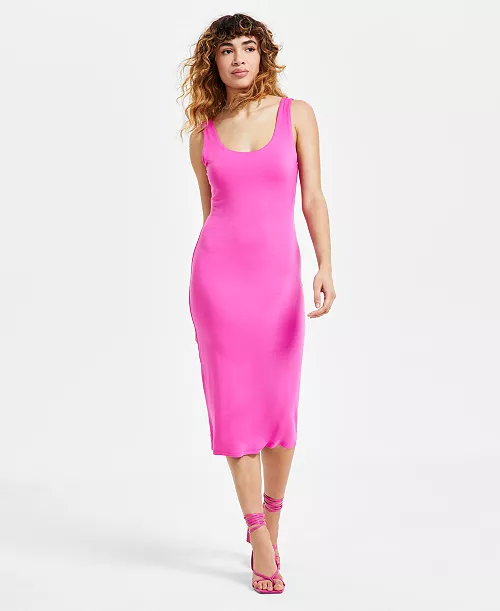 women's sleeveless midi bodycon dress, created for macy's
