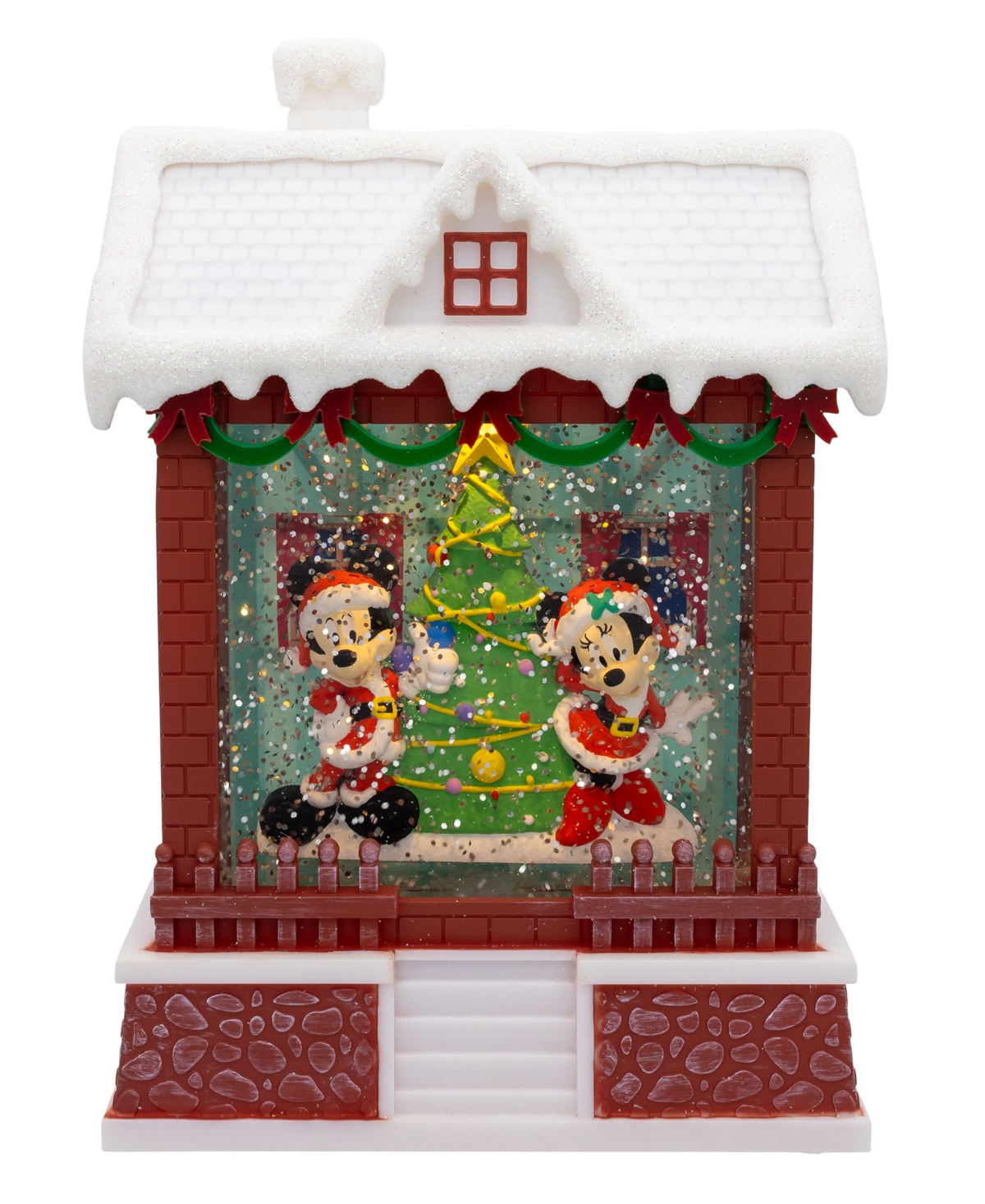 Kurt Adler 7.5-Inch Disney Battery Operated Light-Up Mickey Santa Lantern