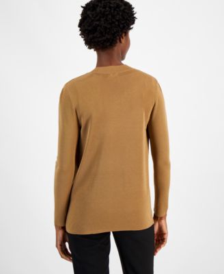 Petite Malibu Patch-Pocket Cardigan