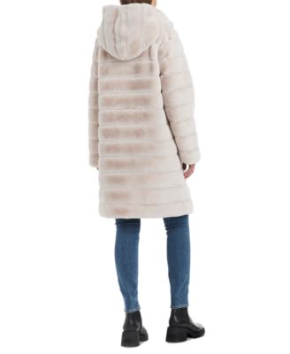 Her Lip To Faux Fur Hoodie Duffle Coat M