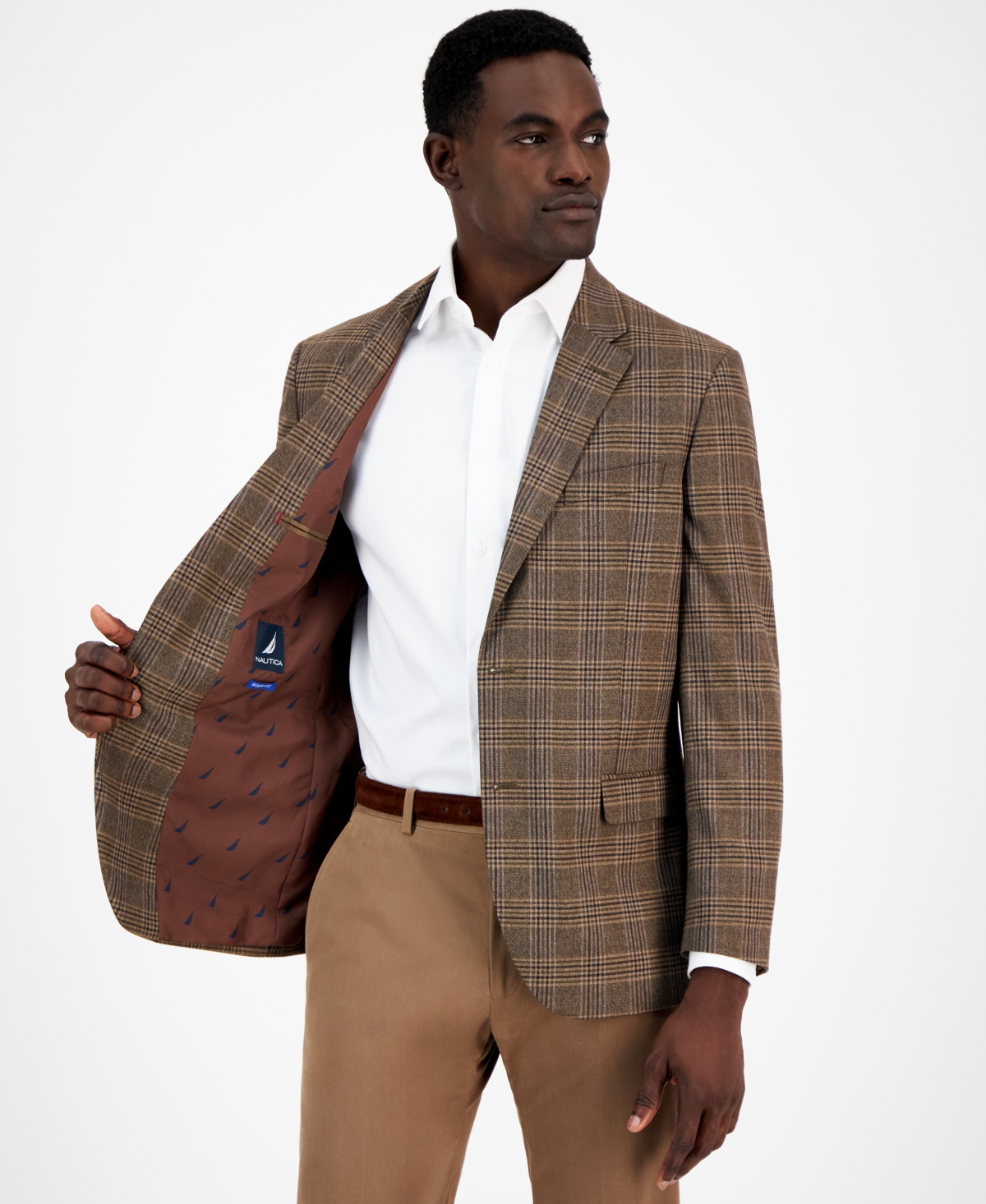 Nautica Men's Modern-Fit Pattern Sport Coat