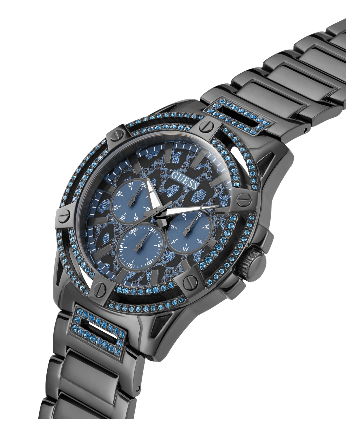 Guess Men's Multi-FunctionSteel Watch 48mm - Gunmetal