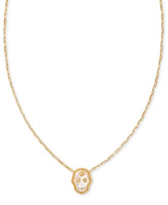 Kendra Scott Gold-Tone Skeleton Short Pendant Necklace, 16