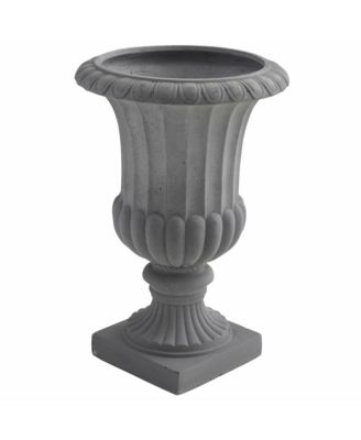 Decorative Grey Urn Stylish Accent for Contemporary Home Decor