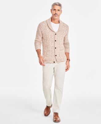 Men's Chunky Shawl Collar Cardigan Sweater, Created for Macy's