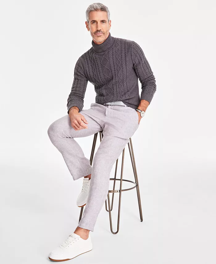 Men's Chunky Turtleneck Sweater - thumbnail 7