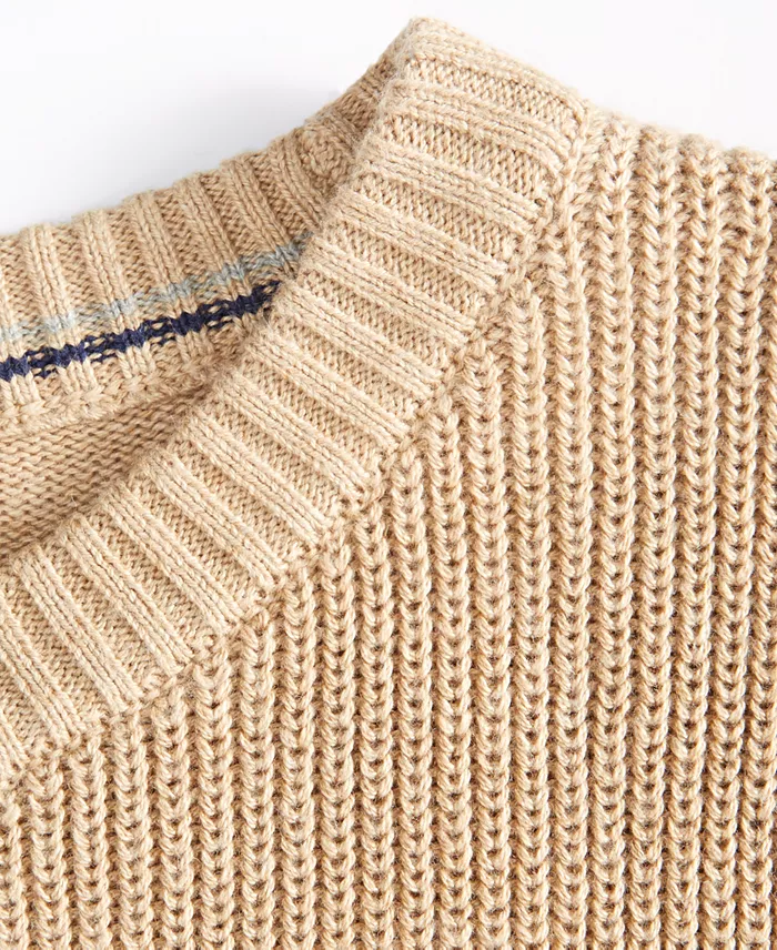 Men's Textured Cotton Sweater - thumbnail 8
