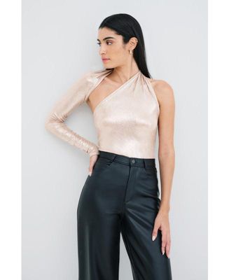 Women's Manhattan Metallic One Shoulder Top