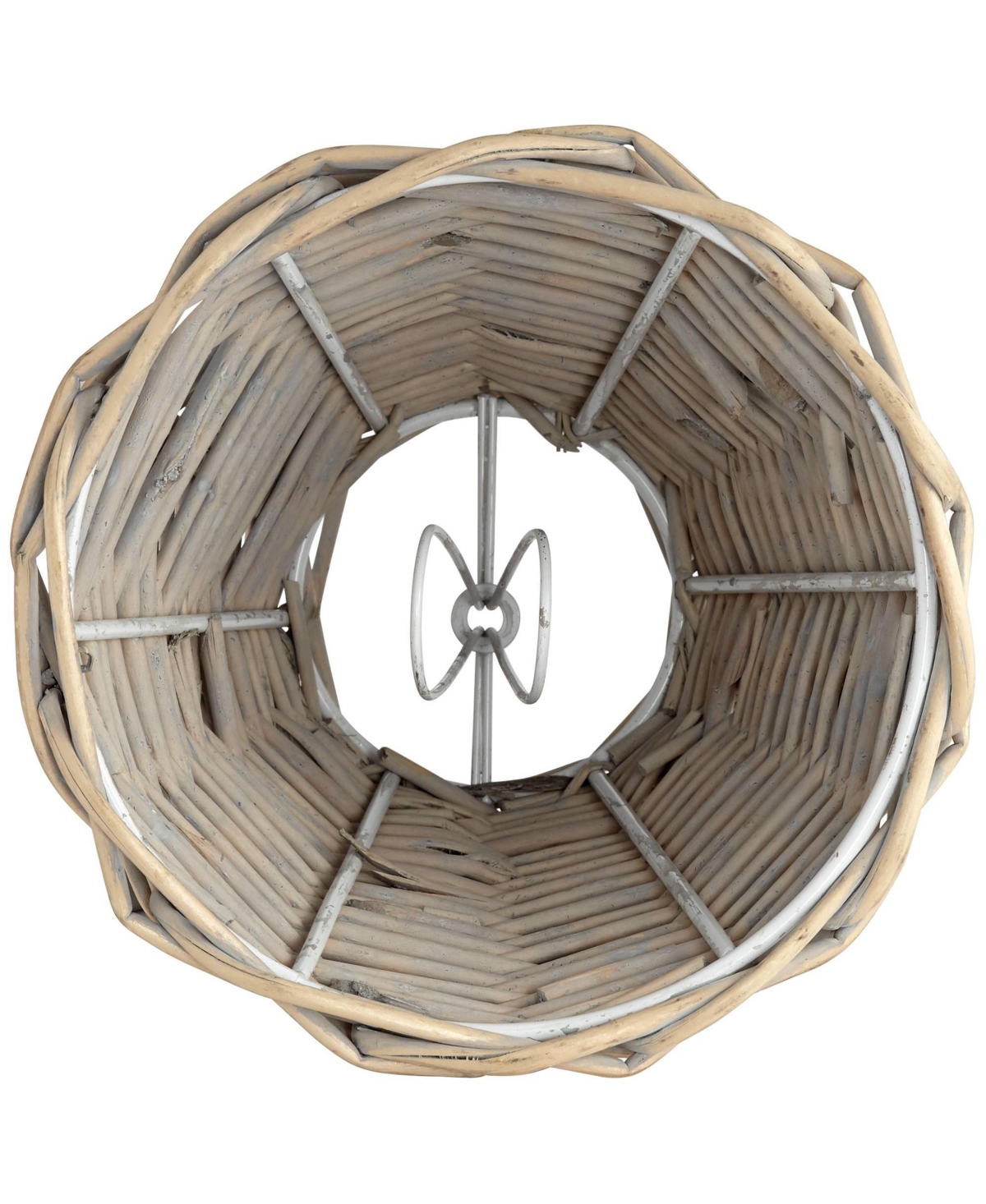 Springcrest Collection Set of 6 Lamp Shades Natural Wicker Weave Small 3" Top x 6" Bottom x 5" High Candelabra Clip-On Fitting