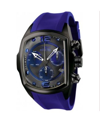 Invicta Men s 6729 Lupah Quartz Chronograph Black Blue Dial Watch Macy s