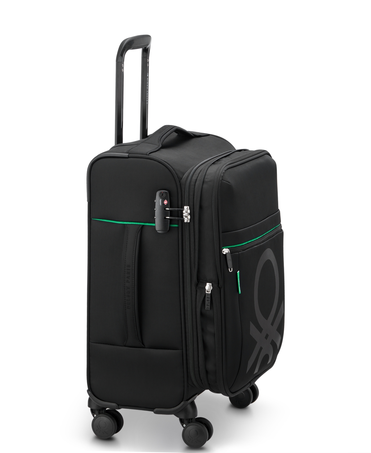 DELSEY DELSEY COLOR BLOCK 19" CARRY-ON SPINNER 