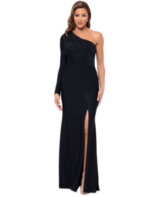 XSCAPE - Women's Embellished One-Shoulder Jersey Gown