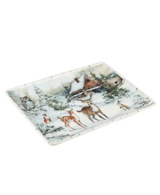 Winter's Frost Large Rectangular Platter