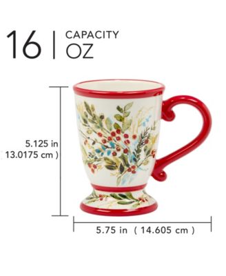 Christmas Gatherings Mugs, Set of 4