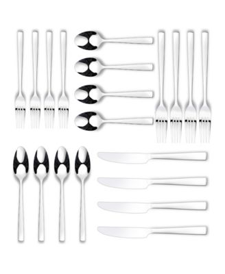 Lola Mirror 20 Piece Flatware Set, Service for 4 