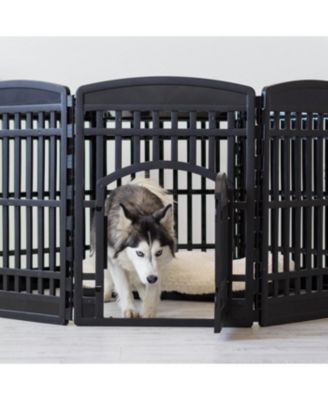 USA 34" Exercise 8-Panel Pet Playpen with Door, Dog Playpen, for Small, Medium, and Large Dogs, Keep Pets Secure, Easy Assemble, Fold It Down, Easy Storing, Customizable, Black