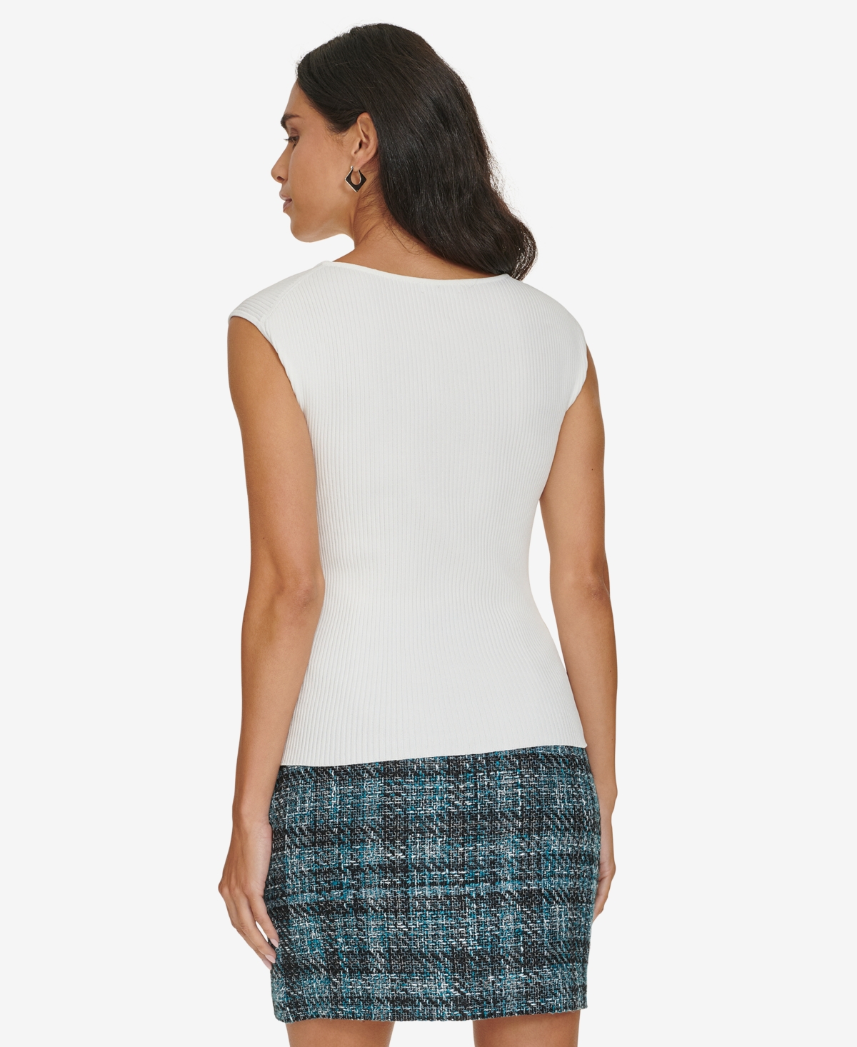 Calvin Klein Women's Sleeveless Asymmetric Top
