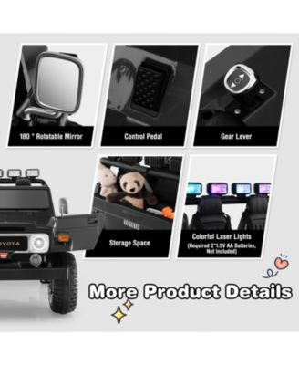 12V 2-Seat Licensed Kids Ride On Toyota FJ40 Car with 2.4G Remote Control