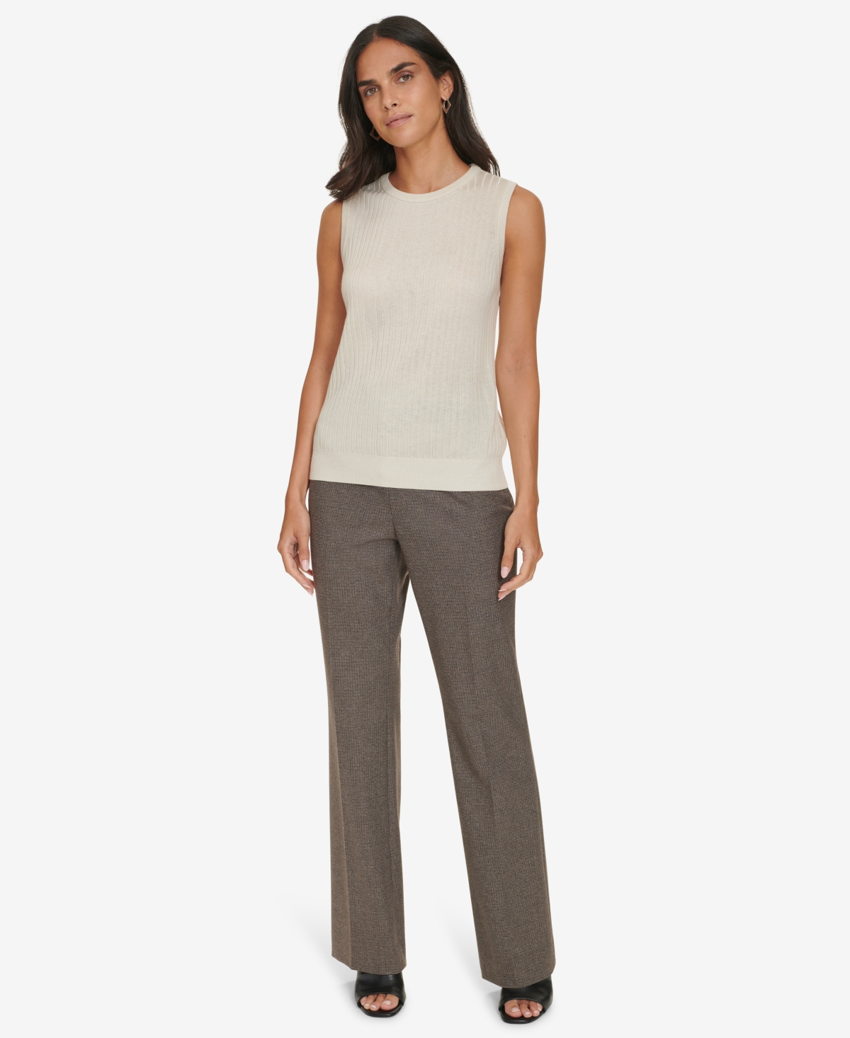 Calvin Klein Women's Sleeveless Crewneck Sweater