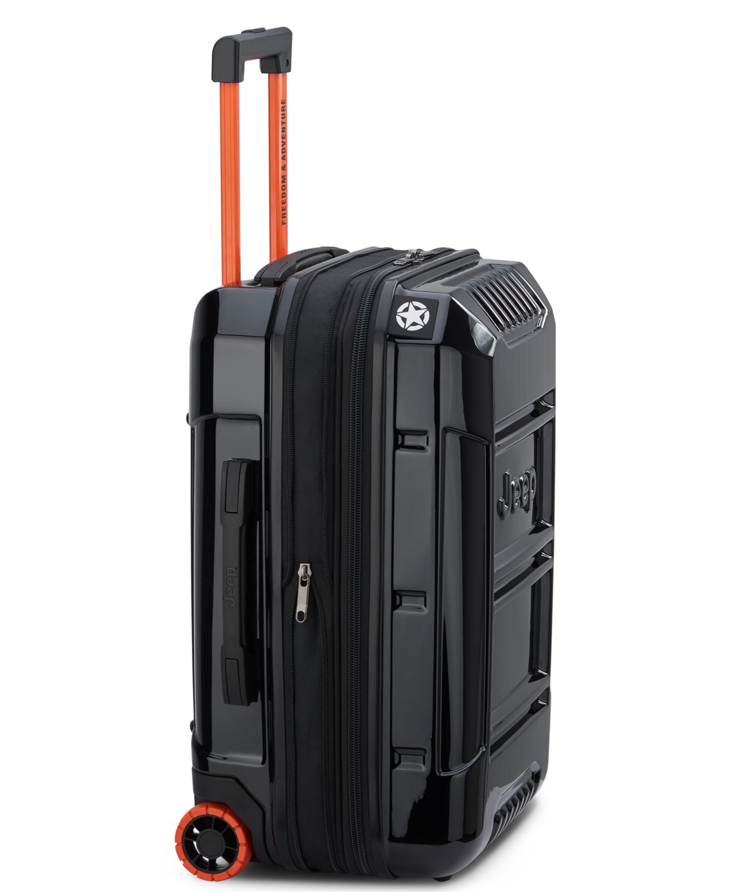 Чемодан Jeep JH003B 21" Expandable 2-Wheel Carry-On, цвет: Чёрный — фото 3