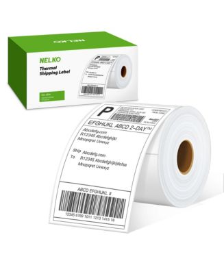 Nelko Genuine 4x6 Direct Thermal Shipping Label 220 Labels/1 Roll 4x6 ...
