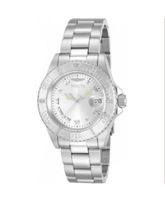 Men's 12819 Pro Diver Quartz 3 Hand Silver Dial Watch