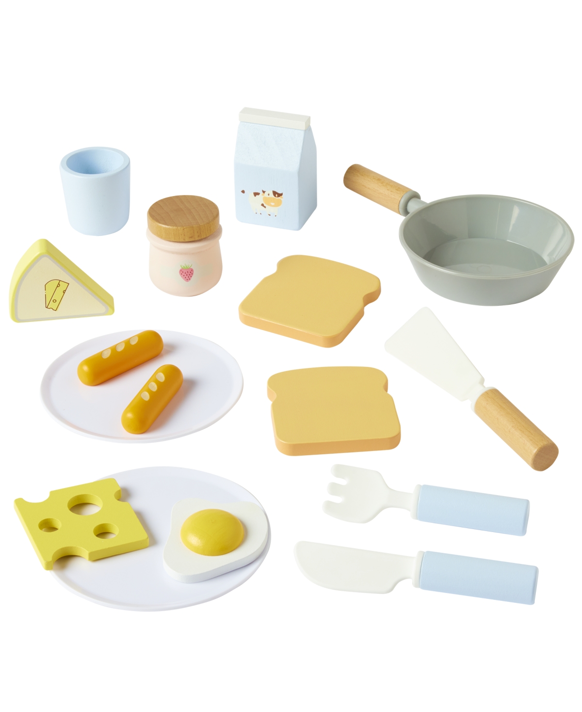 Shop Imaginarium Wooden Breakfast Making 18 Pc Set, Created For You By Toys R Us In Multi