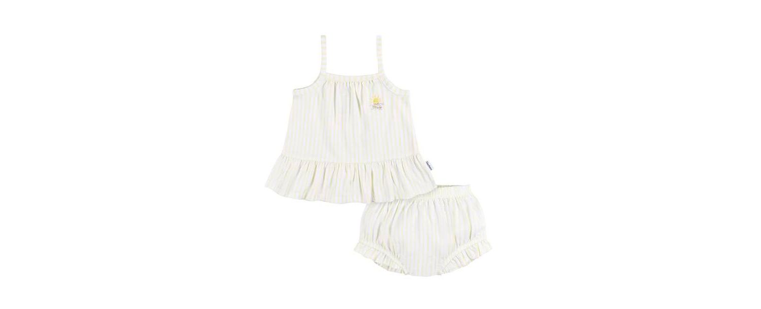 Baby Girls Dress and Diaper Cover Set, 2 Piece