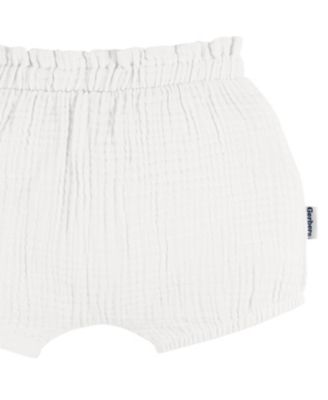 Baby Girls Gauze Bubble Shorts, 3-Pack
