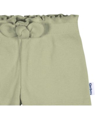 Toddler Girls Pull-On Knit Shorts, 3-Pack