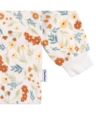 Baby Girls Long Sleeve Top and Pant Fleece Pajamas, 2-piece