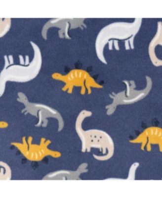 Baby Boys Footless Fleece Pajamas, 3-Pack