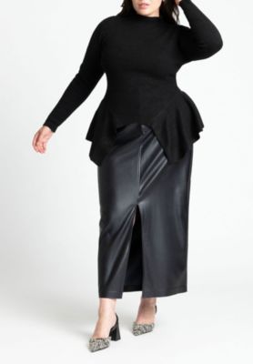 Plus Size Peplum Sweater