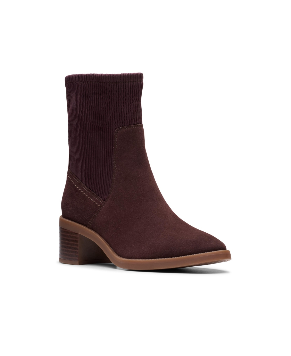 Clarks Women's Collection Lileigh Holly Boots In Dark Brown Suede
